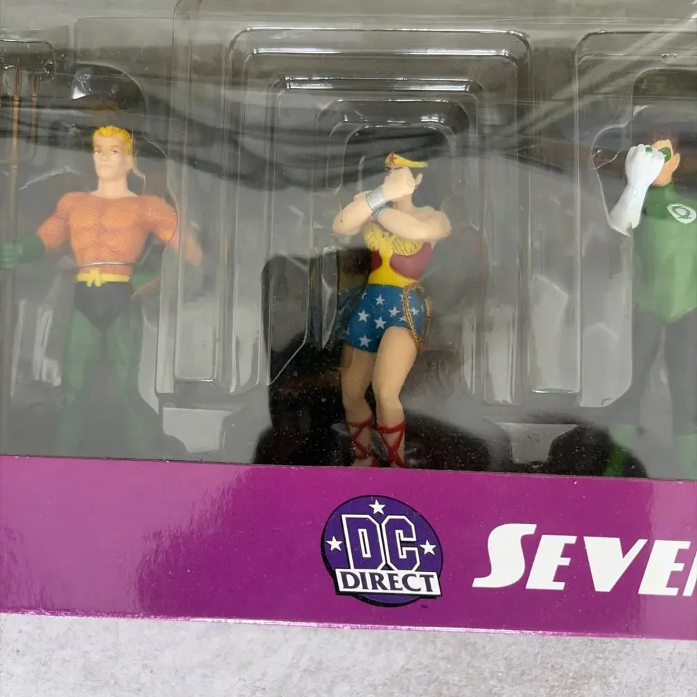 7-Figure PVC Set Justice League Of America Silver Age 2001 DC Direct NEW